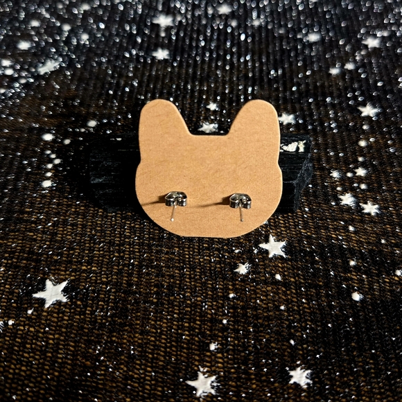 Custom Hello Kitty Hypoallergenic Stainless Steel Post Earrings - Picture 2 of 5